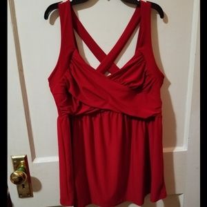 Torrid Red Cross Cross Strap Babydoll